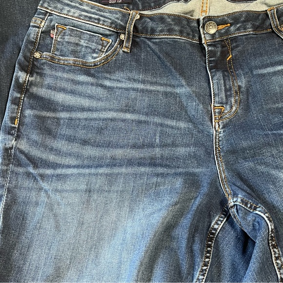 Vigoss women Dark blue bootcut straight classic fit jean style Jagger Sz 16S - Picture 3 of 15